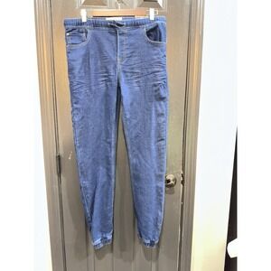 Nautica Denim Jogger Jeans Womens XL 18/20 Stretch Elastic Waist Blue Casual
